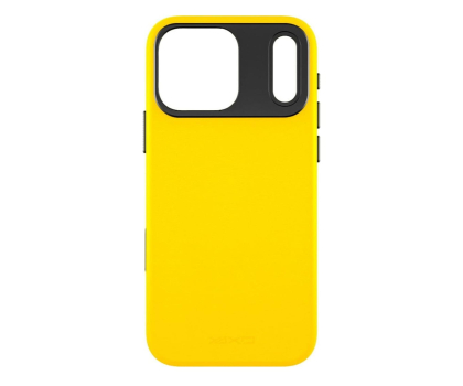 Etui do telefonów YAXO Leather Gear Slim Case MagSafe iPhone 17 Pro Max Yellow